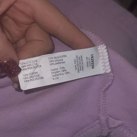 ✨BLACK TAPE Fuzzy Elbow Patch Shacket Shirt Sz Medium Jacket Soft Lilac✨ - Picture 11 of 11